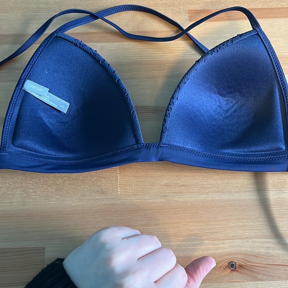 Aerie Navy Blue Crochet Bathing Suit 2 top styles - Picture 6 of 9